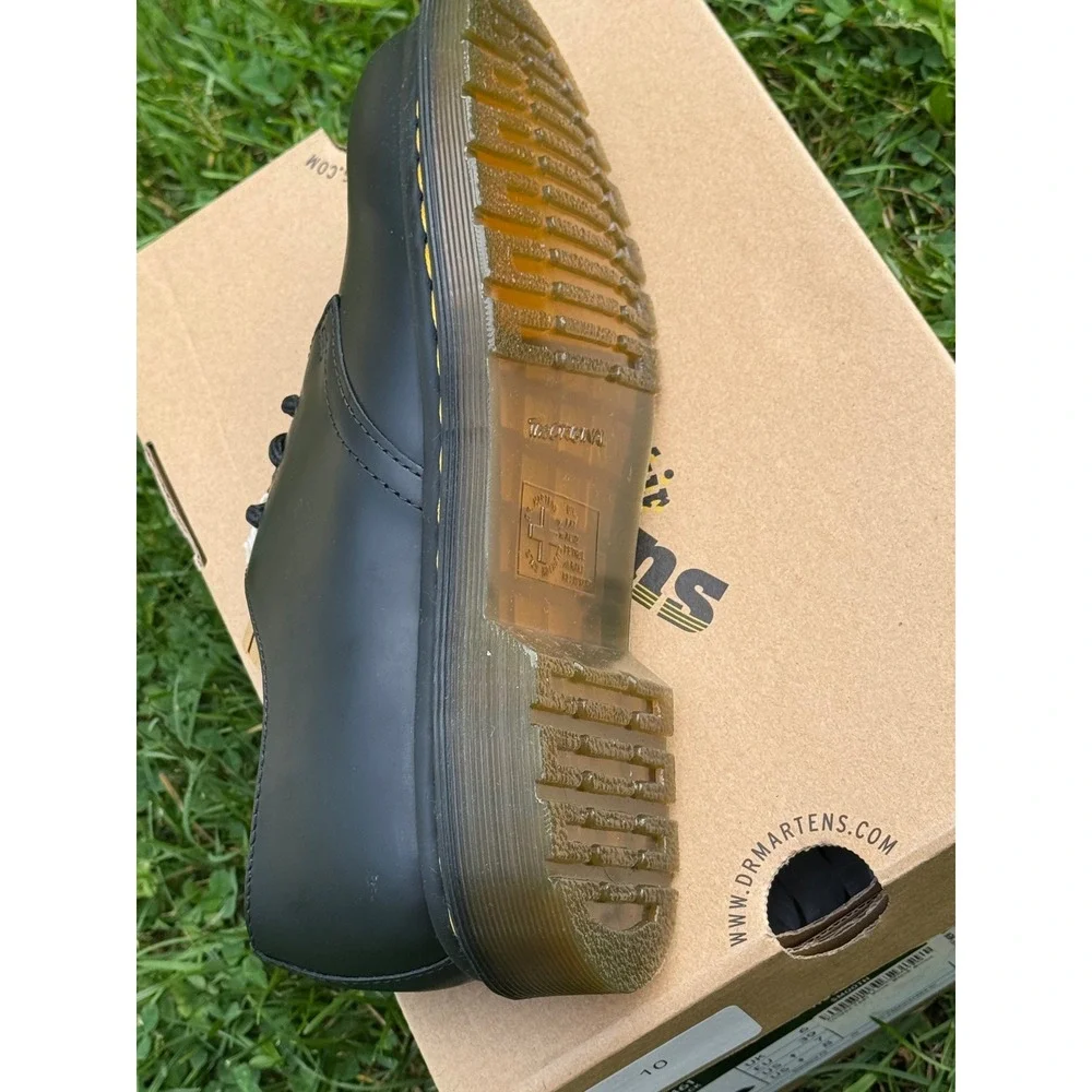 Dr. Martens 1461 Smooth Black Leather 3-Eye Oxford Shoe 11838002 Mens 7 Womens 8